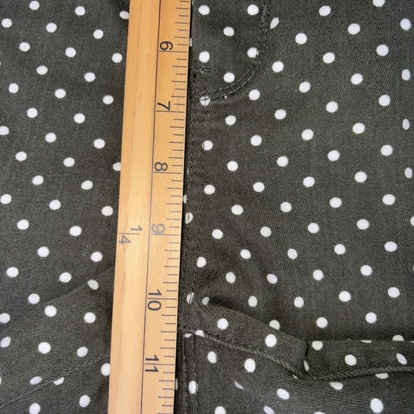 Chicos Pants Womens 1 So Slimming Black and White Polka Dot Girlfriend Ankle - Picture 8 of 8